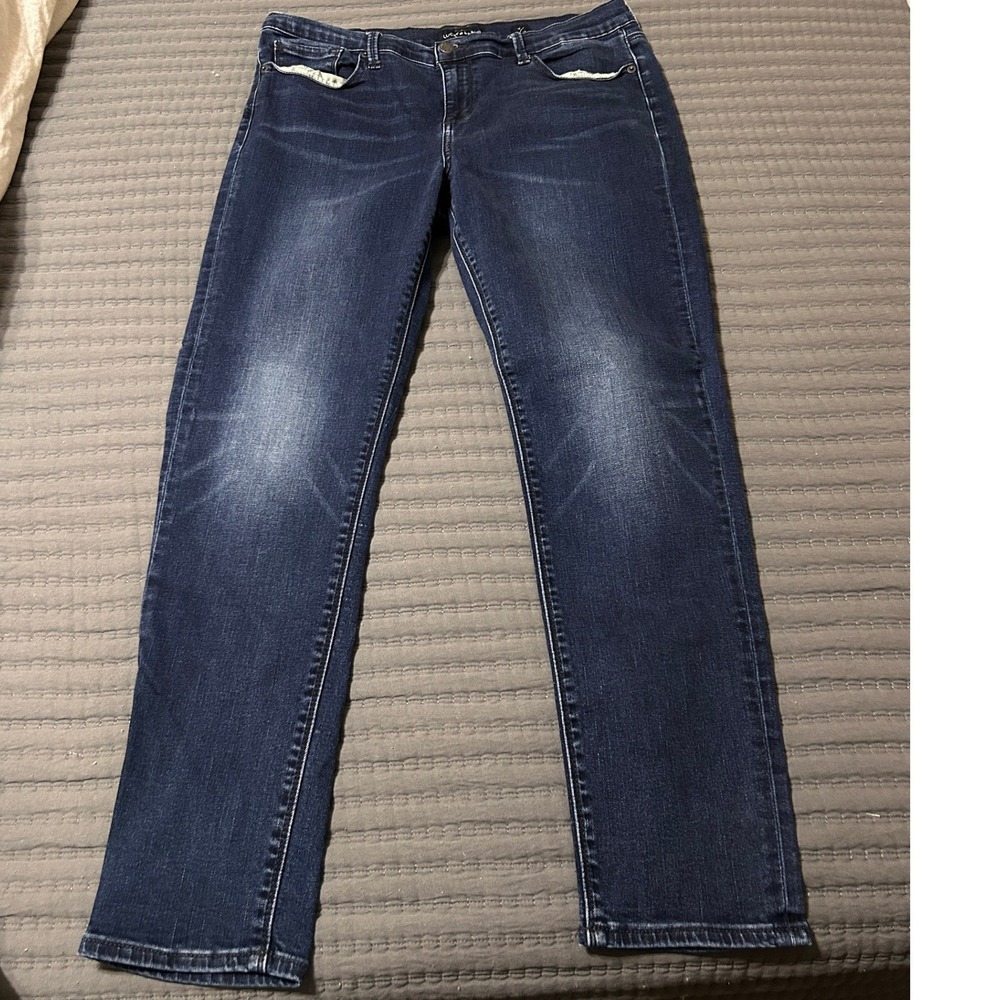 Lucky Brand Brooke Legging Jeans Women's 14/32 Dark Wash Stretch Jeggings
